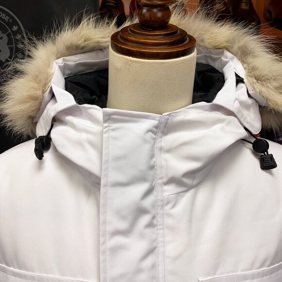 Canada Goose Expedition white Unisex Hooded Parka - Picture 4 of 7